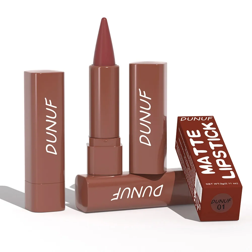 9 Farben Gradient Matte Lipliner, wasserfest, nicht klebrig, samtiger Lippenstift, schwarzbrauner Konturen-Tint, Lippen-Make-up-Stift_voghion.com