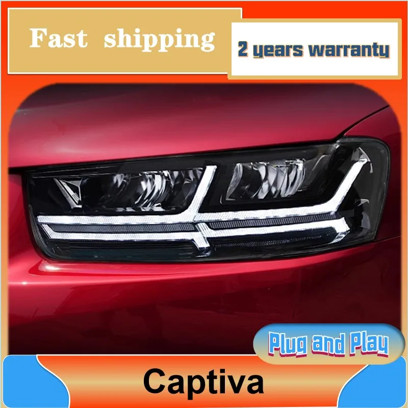 

Автомобильный Стайлинг для Chevrolet Captiva фары 2011-2018 Captiva фары DRL динамический сигнал поворота Ближний дальний луч проекционный объектив