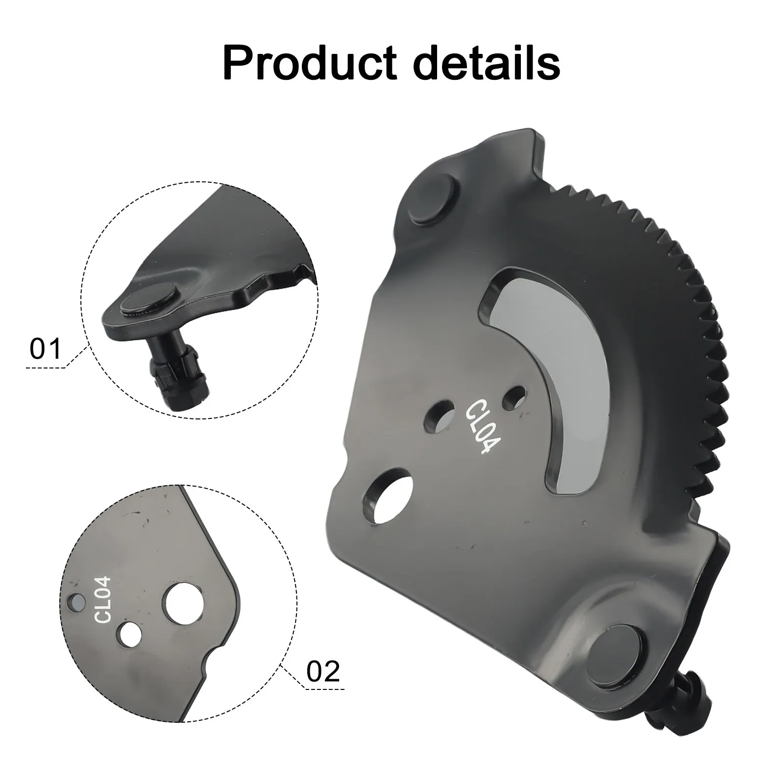 

Lawn Mower Spare Lawn Mower Steering Sector Pla Mounting Accessories Rebuild Plate Kit Garden Tool Gear Plate Kit Metal