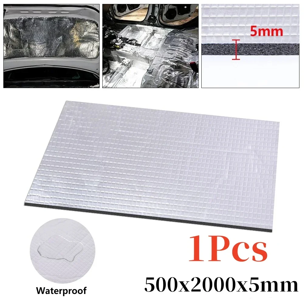 Auto Van Geluid, Auto Warmte Geluidsisolatie Mat 50x200CM 10MM Schuim Katoen Auto Auto Mat Deadener Reductie Geluidsisolatie Katoen Deur Kofferbak Geluiddichte Auto Accessoires (Kleur: 200 x 50 cm