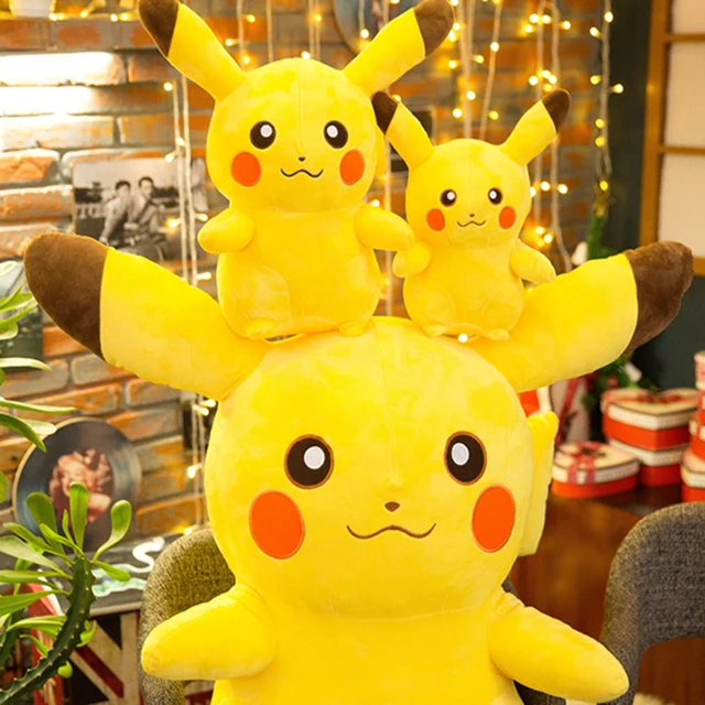 Plush Stuffed Toys Pokemon Pikachu kawai Big Size Japan Pikachu Cartoon Anime Pillow Dolls Christmas Birthday Gifts for Kids 2