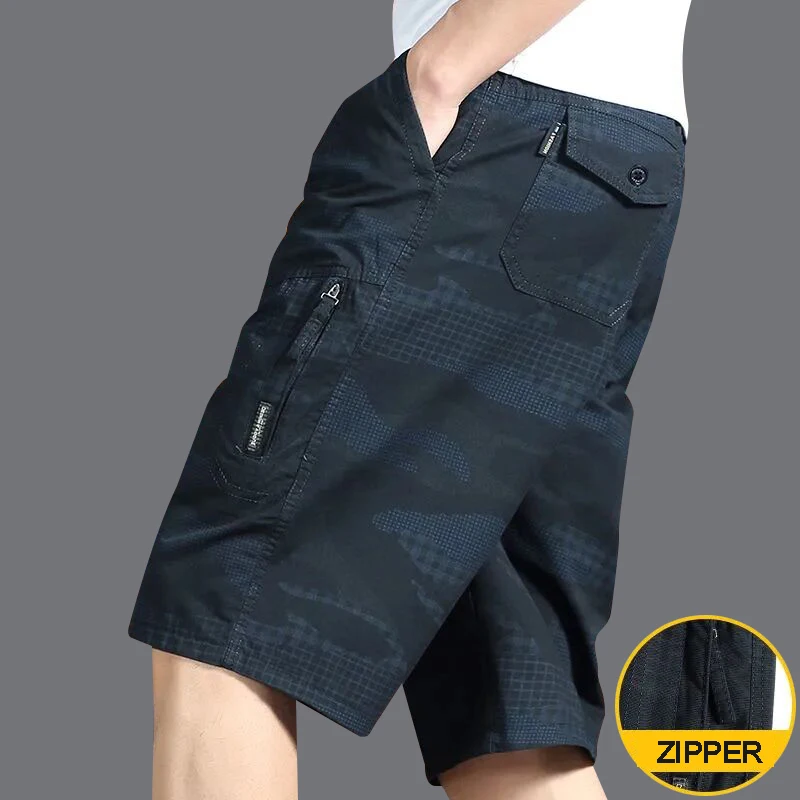 High Quality Men's Camouflage Shorts Print Casual Short Pants 6XL Plus Size Below Knee Shorts Homme Sprots Pants 2