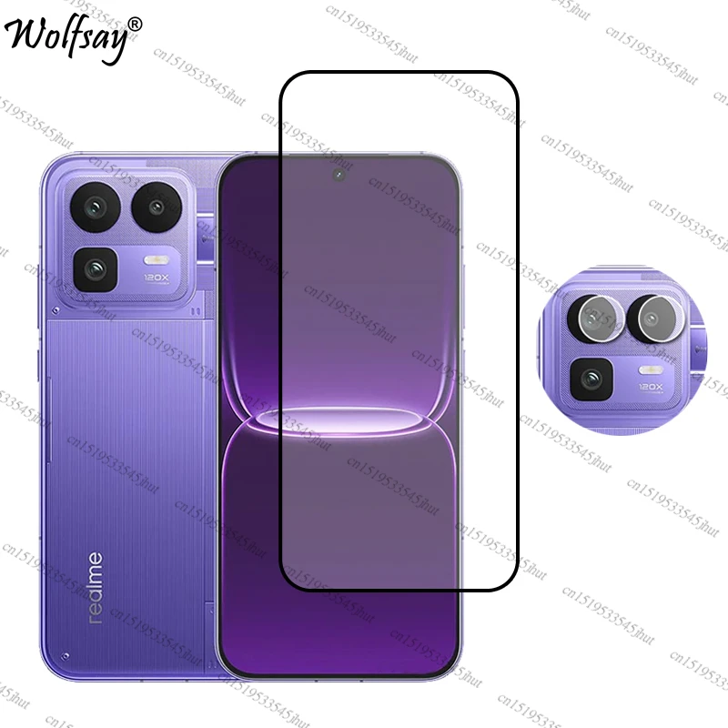 Premium Full Cover Tempered Glass Screen and Camera Lens Protector