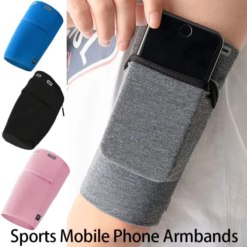 Phone Armband Gym Running Phone Bag Arm Band Cases Elastic Sports Mobile Phone Armbands Outdoor Sports Breathable Holder for All Phones mobile phone armband phone arm band