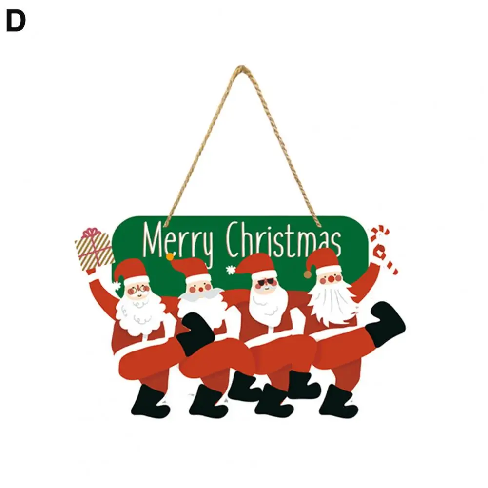 

Joyful Christmas Decoration Door Hanging Decoration Festive Santa Claus Door Hanging Sign Vibrant Holiday Decoration for Easy