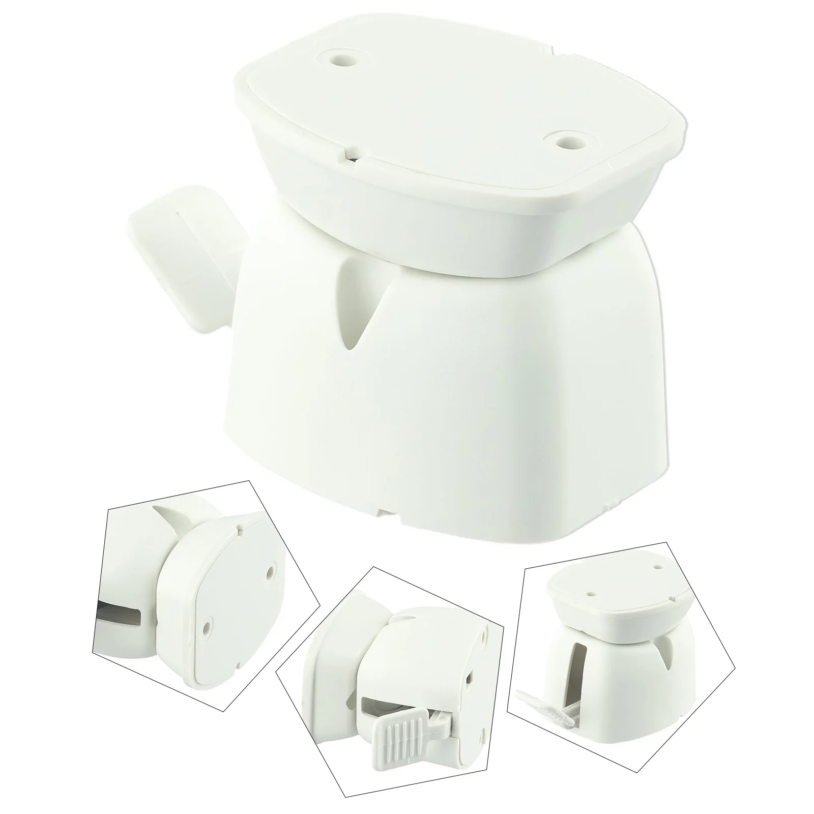 

White 1Set Door Catch Caravan Compartment Clip For RVowners Luggage Door Lock Plastic Security Door Stop Entrance Hot Sale