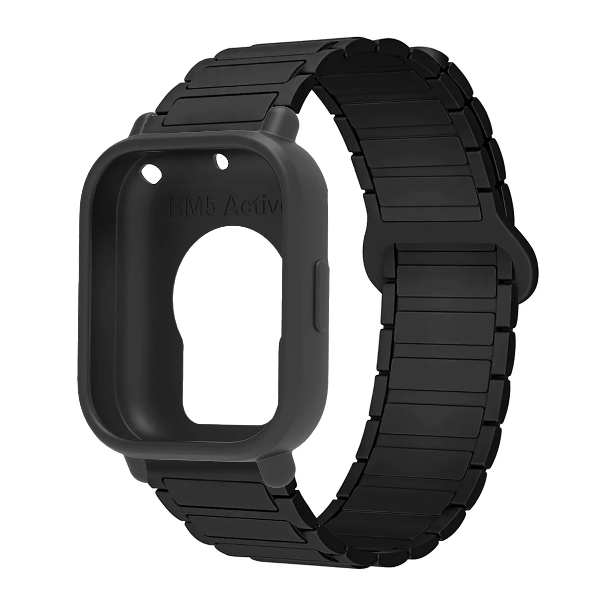 Enhanced Protective Case with Silicone Strap and Magnetic Sports Bands - Full Cover Screen TPU Soft Shell