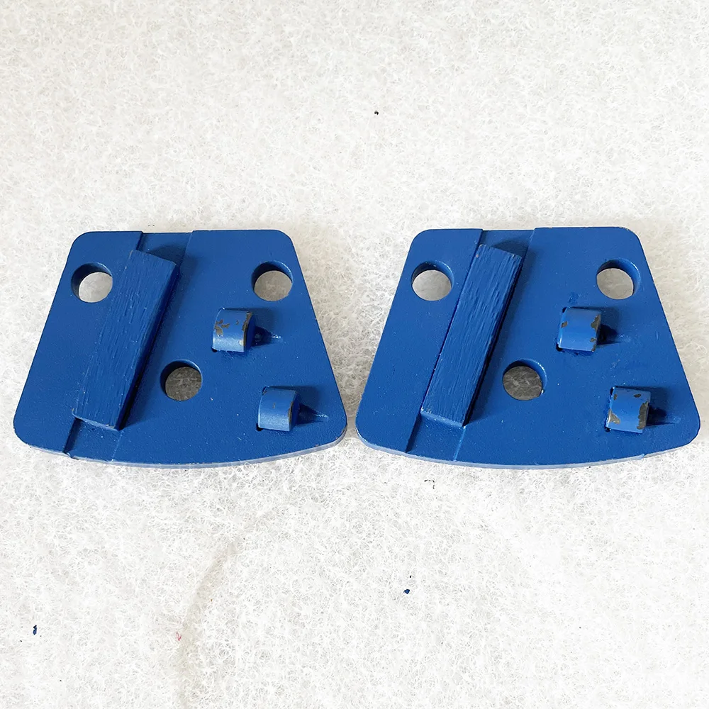 Trapezoid PCD Metal Pad Diamond Grinding Block Abrasive Tool 6Pcs For Grinding Marble Granite Stone Concrete Floor Terrazzo