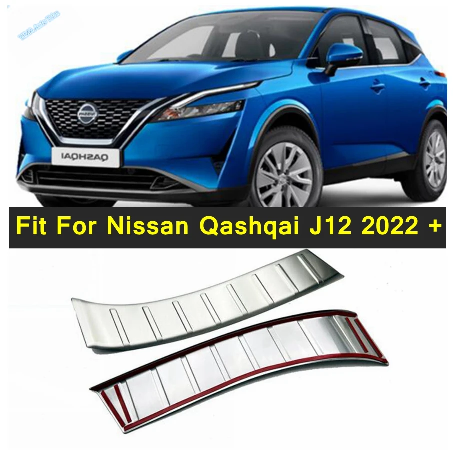 

Car Door Sill Protector Inner Rear Bumper Guard Trunk Skid Plate Cover Trim External Spare Part For Nissan Qashqai J12 2022 2023