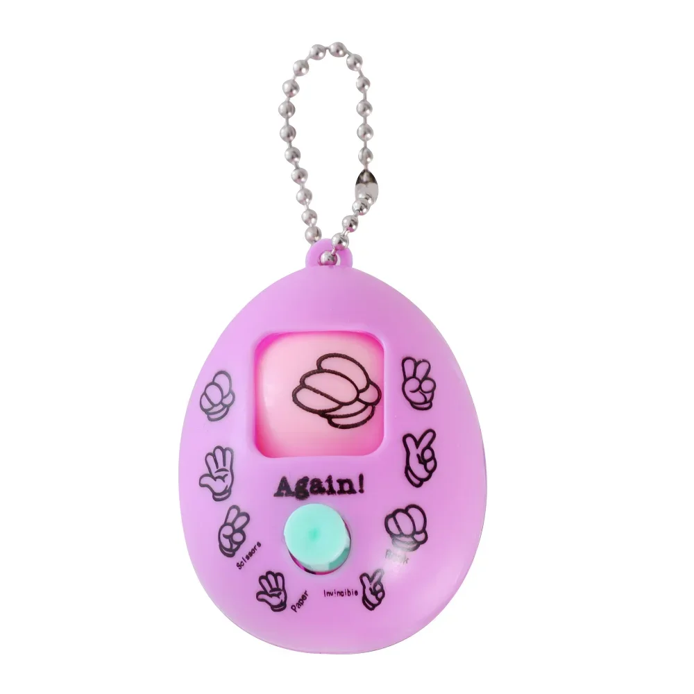 Finger-Guessing Game Rock Paper Egg Stone Scissors Play Toy Key Chain 1pcs finger fighting game