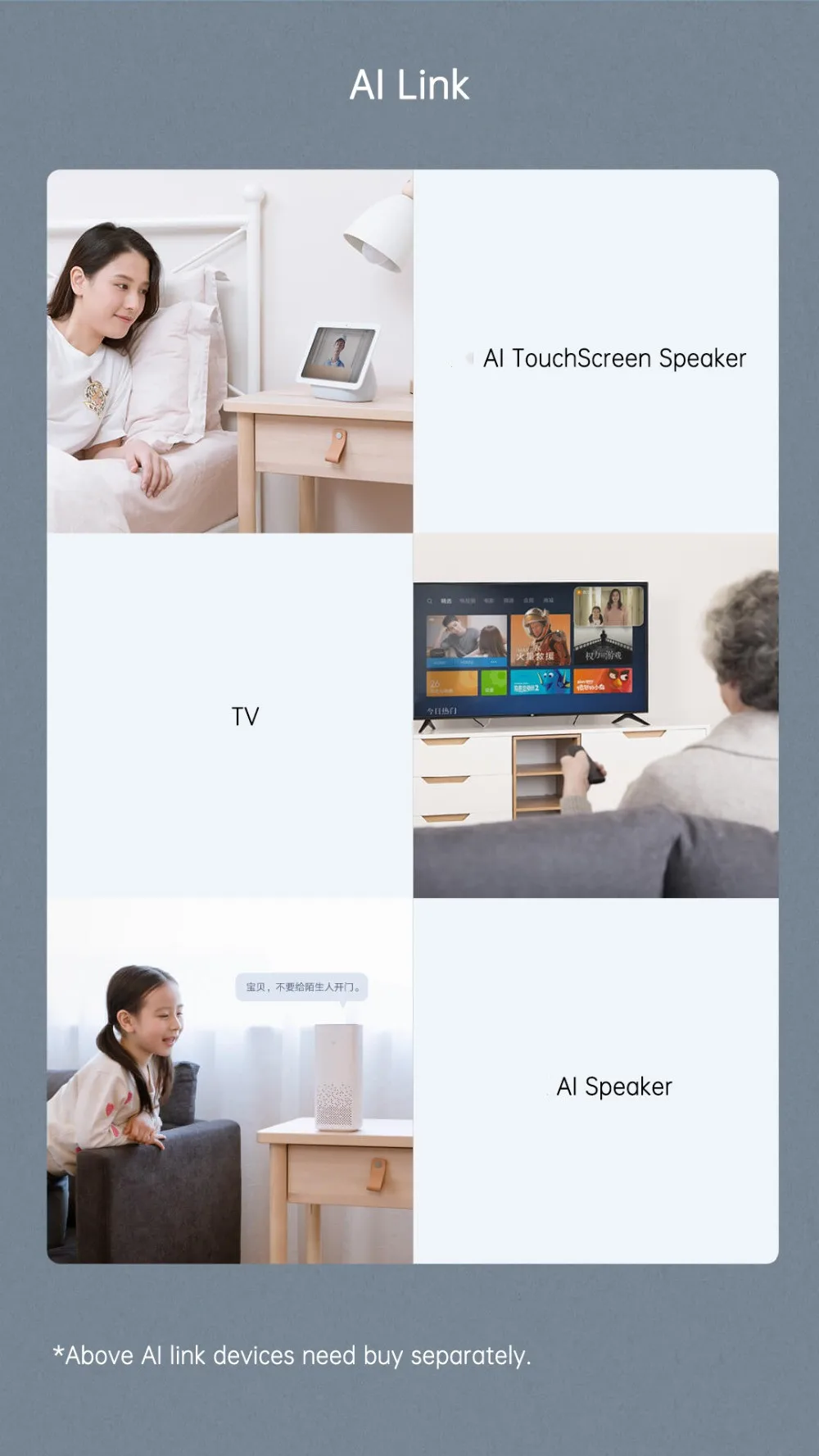 For Mijia Video Doorbell 2 wifi doorbell Ai Smart Doorman Human Detect 3Day Clou
