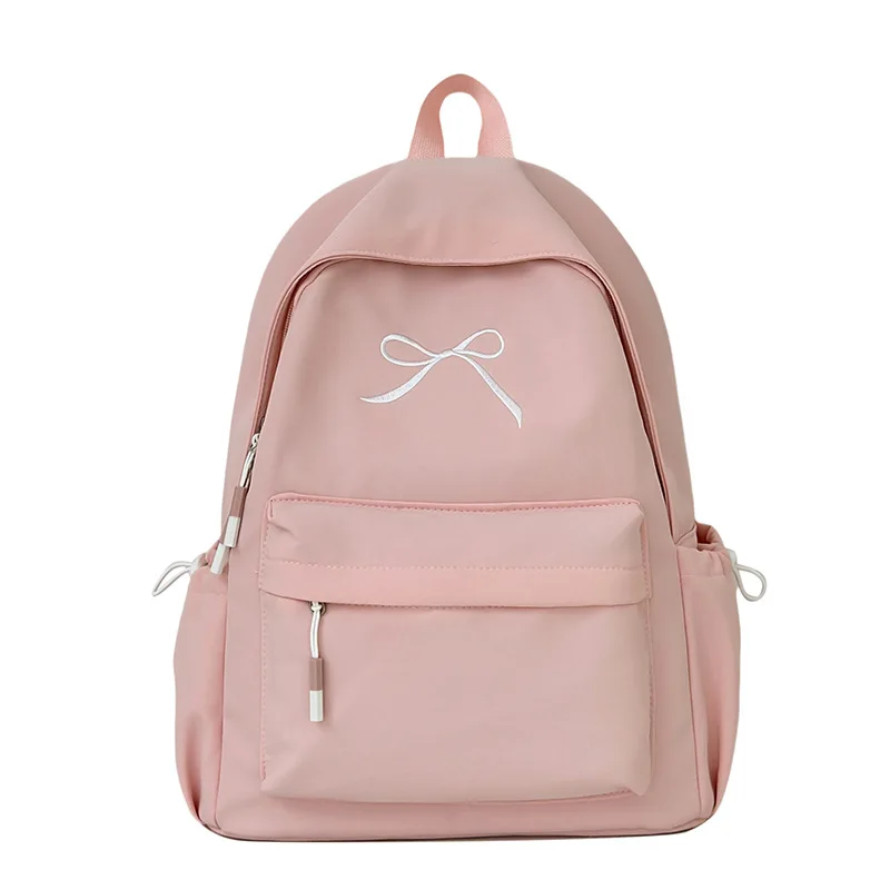 Large Capacity Student Backpack 2025 New Butterfly Knot Design Double Shoulder Bag for Short Trips And High School Computer Bag 5