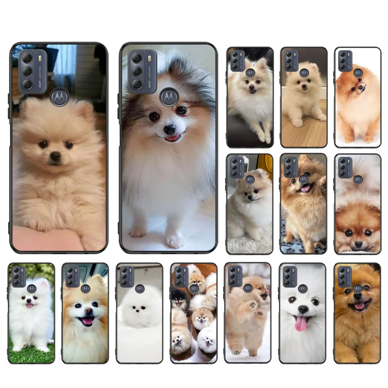 

Pomeranian Dog Phone Case For Moto G100 G50 G60 G60S G10 G20 G30 G53 G13 G32 G stylus G8 G9 G Power G9 Plus G Pure Shell