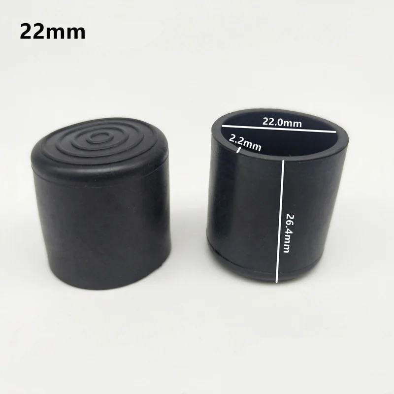 Rubber Chair/Furniture Leg Tips - 16-Pack Floor Protectors