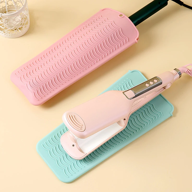 New 1PC Multifunctional Silicone Heat Resistant Pad Insulation Mat For Hair Straightener Heat Curling Stick Curler Flat Irons