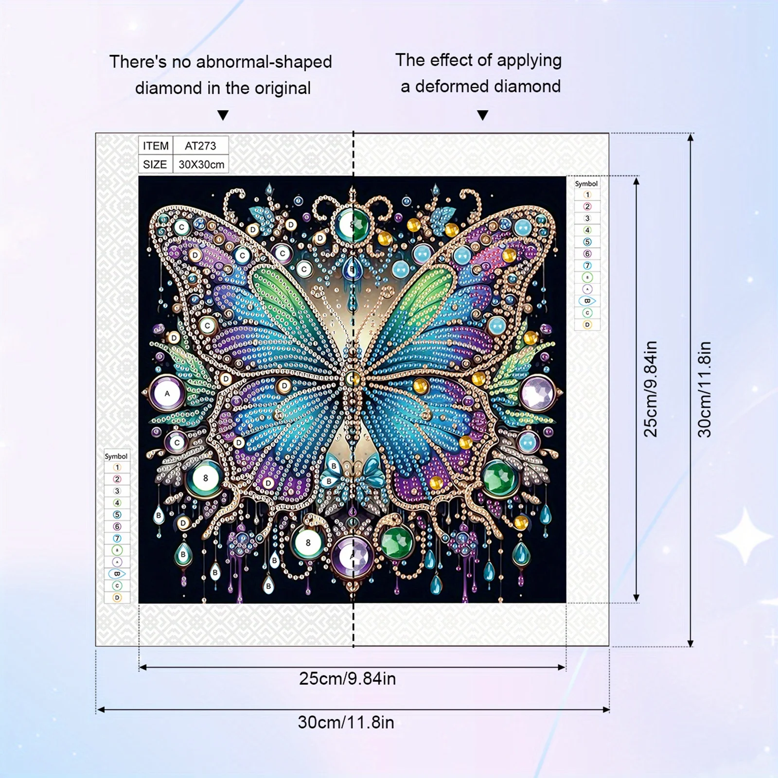 DIY Colorful butterflies 5D Special Shape Diamond Art Kits for Beginners Diamond Art Painting Kits for Home Wall Decoration Gift