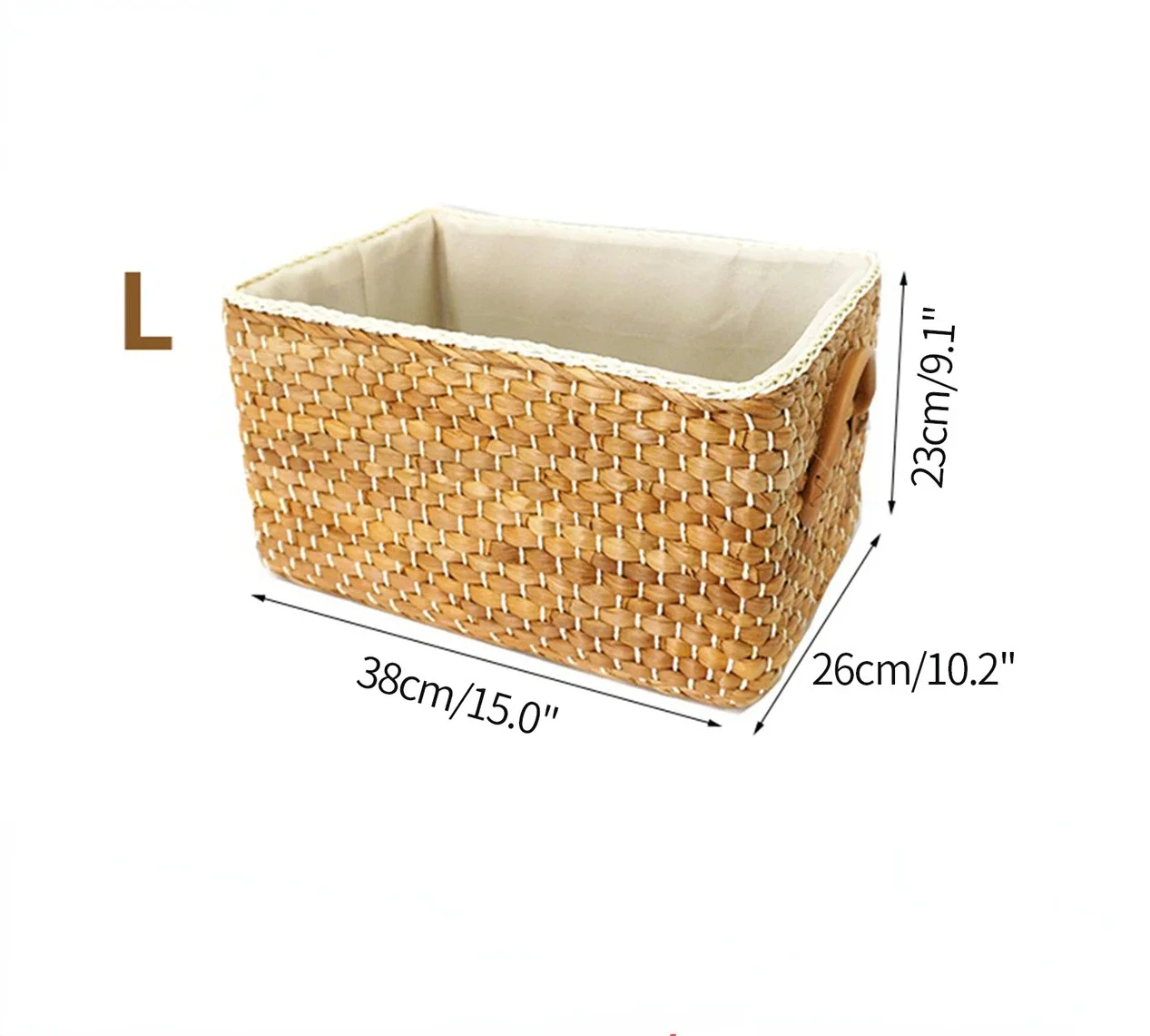 Corn Husk Woven Storage Baskets Box Rectangular Storage Container Sundries  Organizer Home Basket Organization Office Tidy Tools