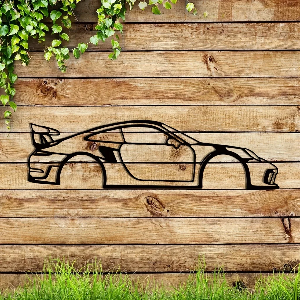 HelloYoung Metal Wall Decor,Sport Car Metal Wall Art , Boys And Girls Room Kindergarten Living Room Nursery Bedroom Decor