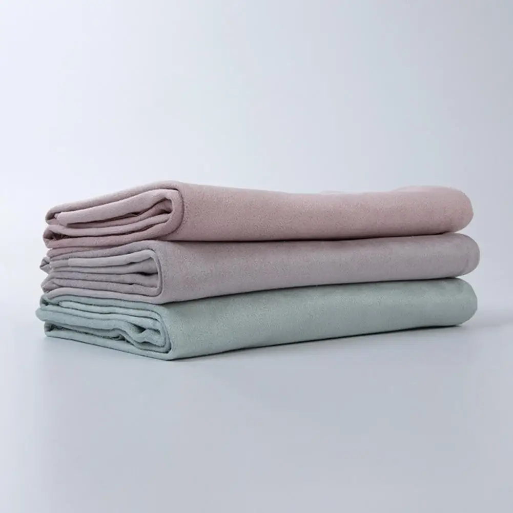 Pilates Towel Ultra-light Yoga Blanket Solid Color Sweat Absorption Durable Yoga Mat Anti-slip Towel