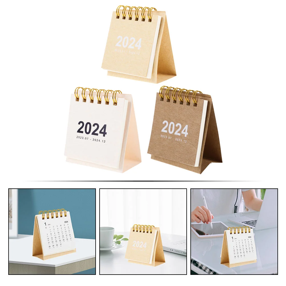 Mini Calendar Tabletop Small Calendar Decorative Desk Calendar Table Decor Decor