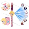 Disney Minnie Frozen projection electronic kids watch cartoon characters Spider-Man Iron Man toy children's watch birthday gifts 2