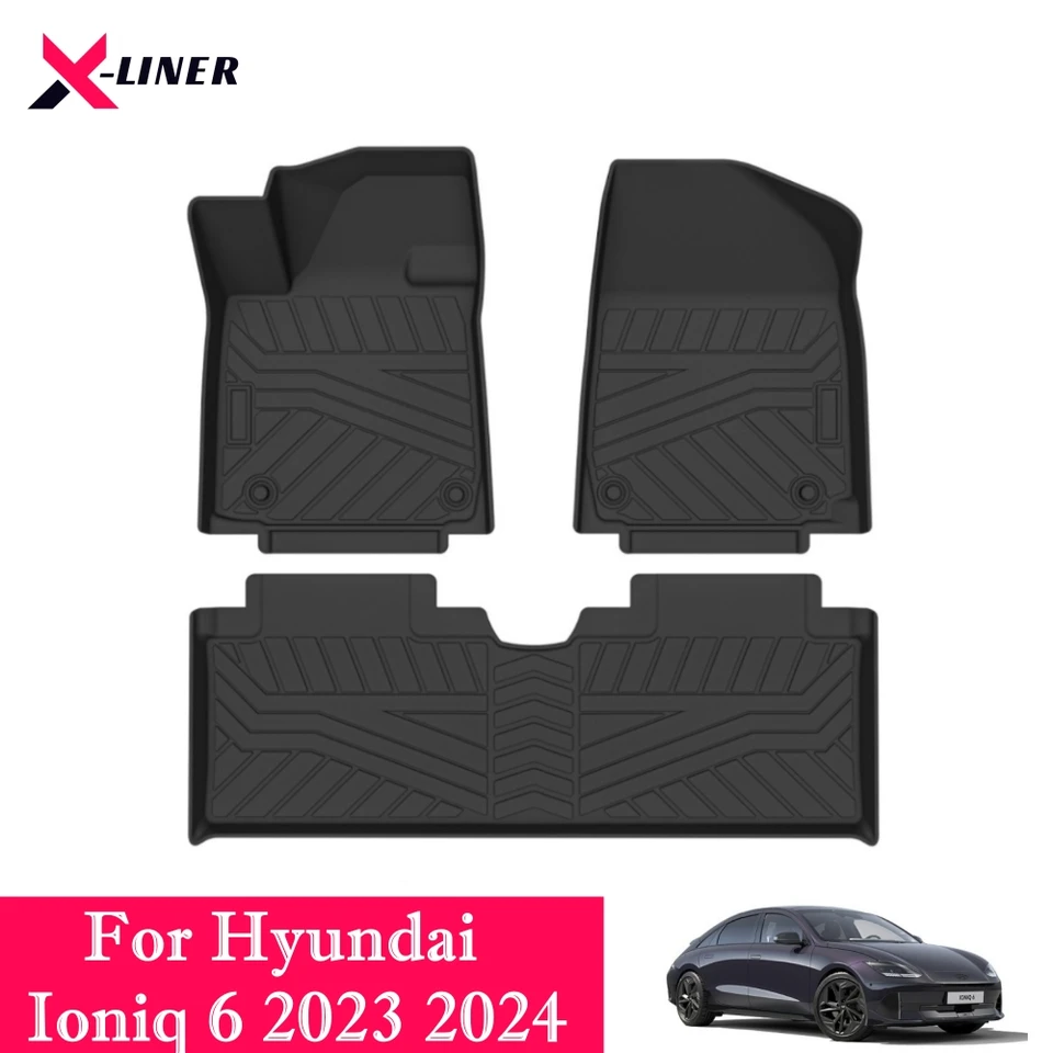 SMK Kofferbakmat Kofferbak Past Voor Hyundai Ioniq 6 Vanaf 2022 Ervaar Een Nieuwe Standaard Van Reizen Met De Antislip Bagageruimtebak Laarzenmat Meerdere Seizoenen 2067265005