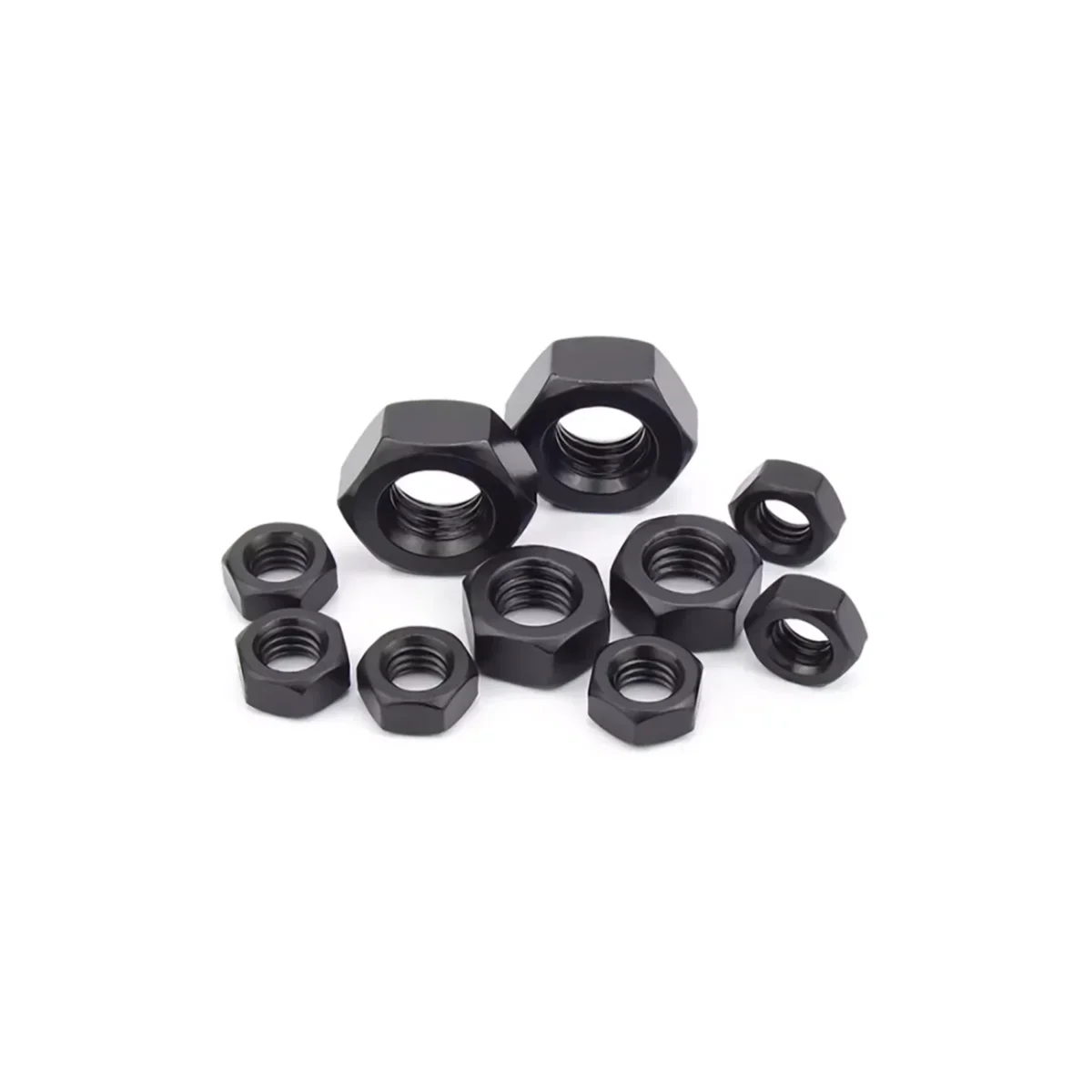 12.9 Grade High-Strength Black Nut / Fine Thread Nut / Screw Cap M8-M27