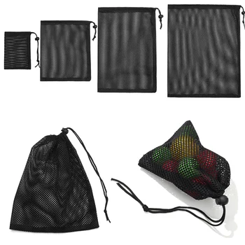 Borsa con coulisse in rete di Nylon resistente borsa multiuso da viaggio all'aperto borsa per riporre sacchi da campeggio borsa per vaschetta per bottiglie 1