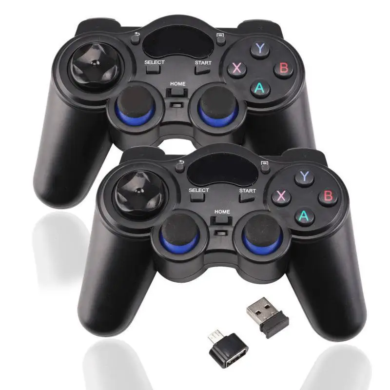 2 Pcs 2.4g Wireless Game Controller Gamepad Joystick With Usb Receiver Compatible For Ps3 Controller Joystick Android Tv Box