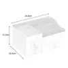 Multi-functional Countertop Storage Box With Drawers Large Capacity Pen Holder And Hair Accessories Desktop Storage Shelf 6