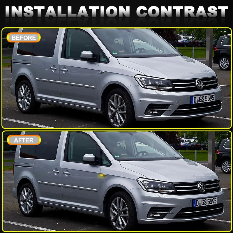 VW Ʈ T6 Ƽ ĳ  õ ,     LED ̵ Ŀ Ʈ, 2K 2015-2017, 2x