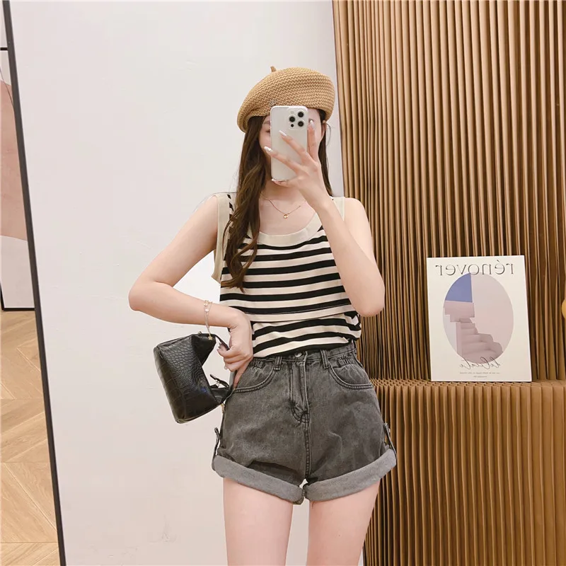Wide Striped Nursing vest Summer Pregnant Women Clothes Women's Breastfeeding Tank Top For Nursing Mothers 2302