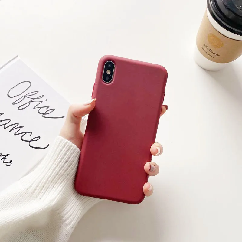 Elegant Soft Silicon Shockproof Phone Case - Fashion Candy Colors Back Cover Shell