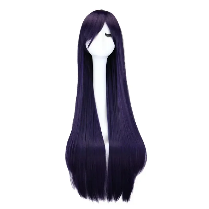 

Anime Long Straight Cosplay Wig Black Purple Black Red Pink Blue Dark Brown 100 Cm Synthetic Hair Wigs