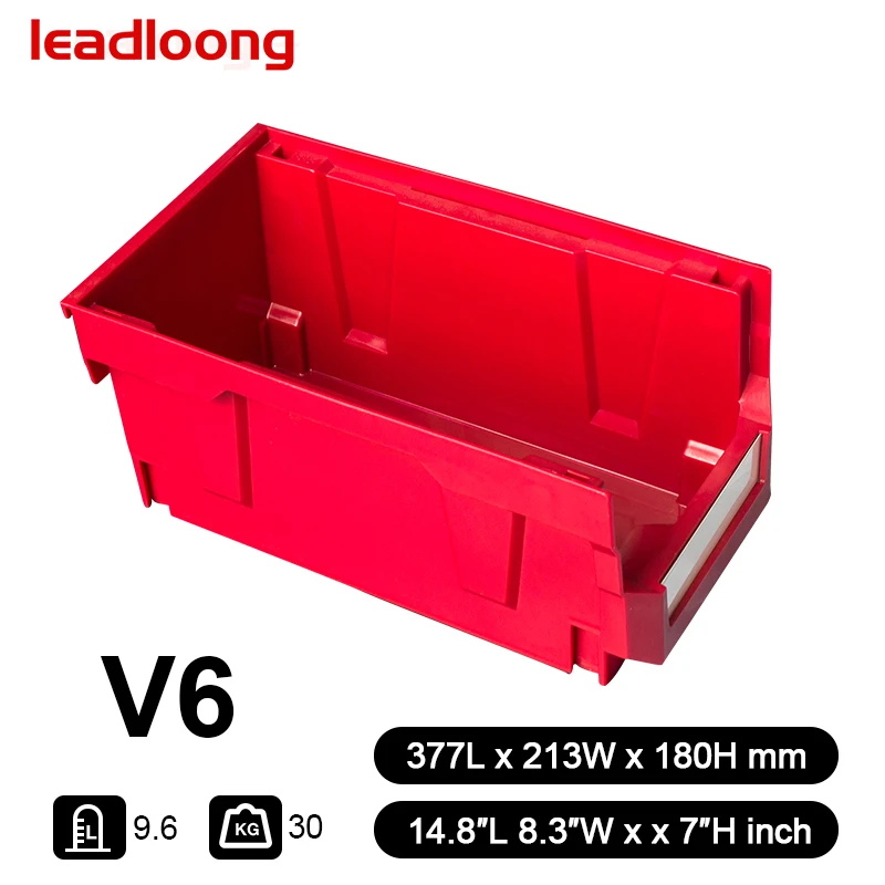 Industrial Warehouse Tool Storage Box Stackable Plastic Storage