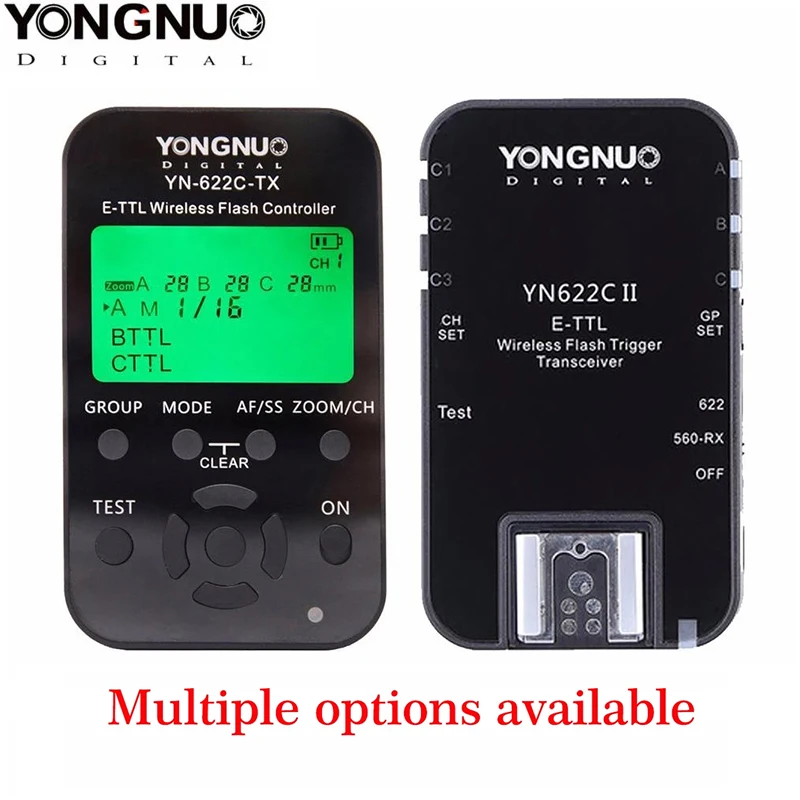 Wireless TTL Flash Trigger YN622C YN-622-TX KIT High-speed Sync HSS 1/8000s Canon Camera 500D 60D 7D 5DIII flash trigger