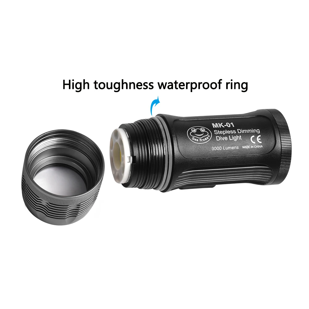 Seafrogs MK-01 Professional Diving Flashlight Underwater Diving Strobe Light 100