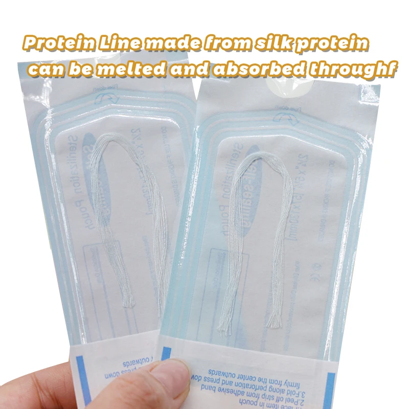 

Facial Collagen Protein Thread Fade Dry Lines Around The Eyes Absorbable Anti-wrinkle Face Lift Collagen Line
