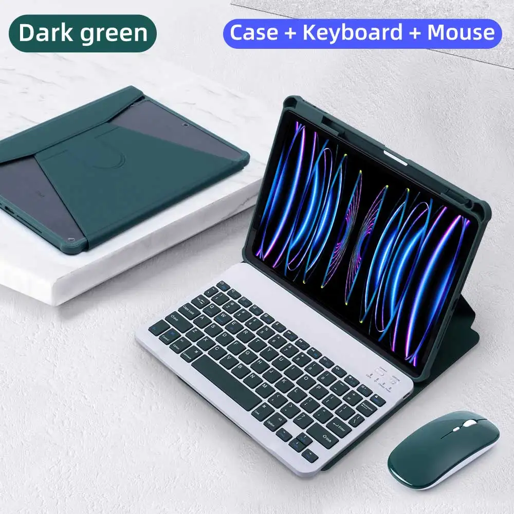 Premium Magnetic Keyboard Case with Transparent Cover and Mouse