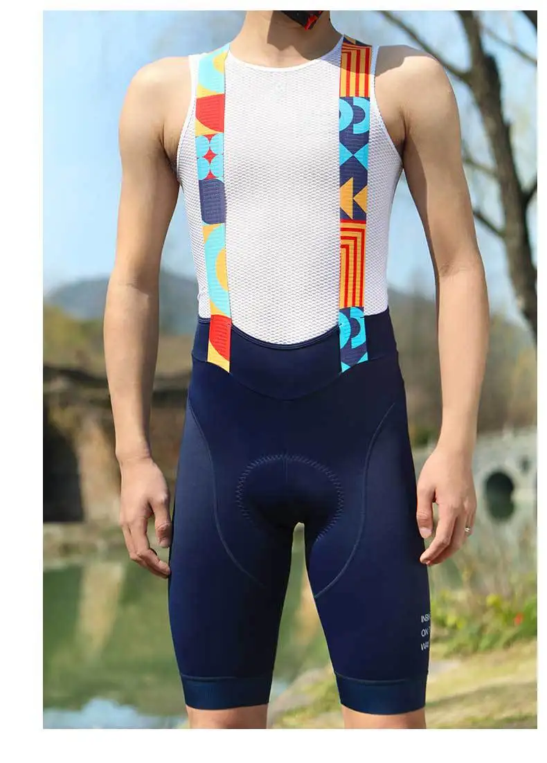 INBIKE Cycling Bib Shorts High Elasticity Men's Bicycle Riding Shorts Anti-slip Bike Riding Pants Man Cycling Clothes