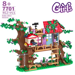 Girls Friendship Tree House Building Blocks Set - Birthday Gift Toy (Without Box)