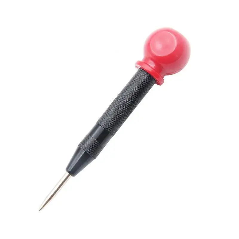 

Spring Loaded Automatic Center Pin Punch Tool Woodwork Starting Holes Marking Wood Press Dent Marker Drill Bit Positioner