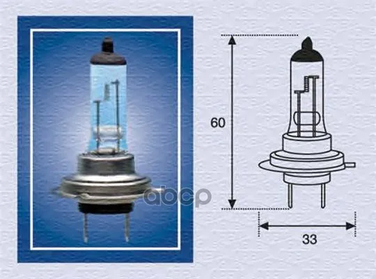 H7 24mm_лампа! (H7) 24v 70w Px26d Галогенная MAGNETI MARELLI арт. 002558100000 | Автомобили и мотоциклы