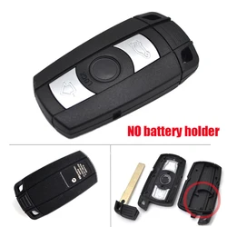 Premium Smart Key Case with Key Blade - 3 - Button Remote Car Key Fob Replacement (Without Battery Door)