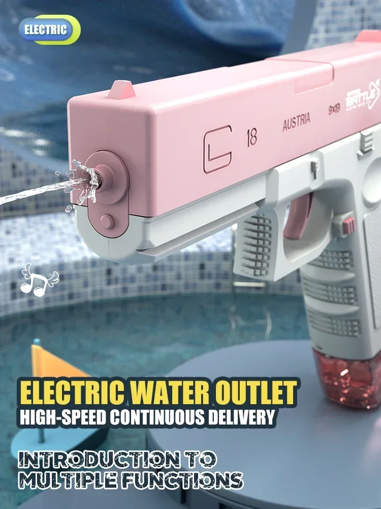 Electric Automatic Water Gun High Pressure Burst Toy Blaster_voghion.com