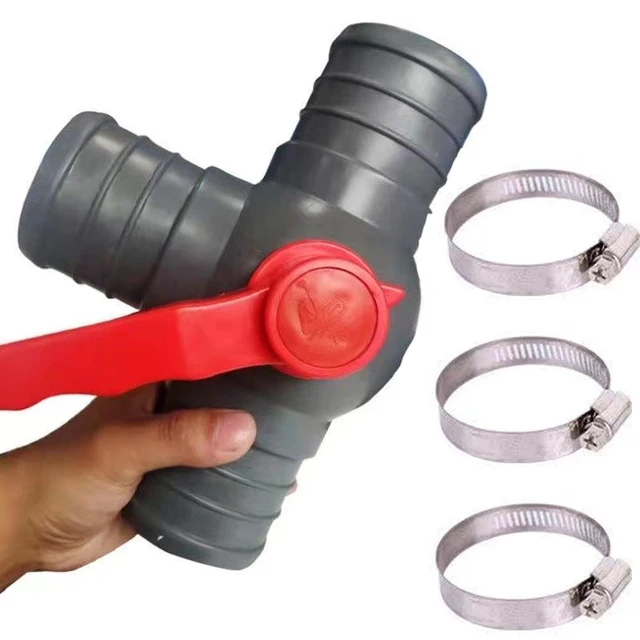 2 ' 2,5 Mágnesszelep-Vízgömb Szelep Háromirányú Mezőgazdasági Mikro-Pray Öv Kiegészítők Öntözés