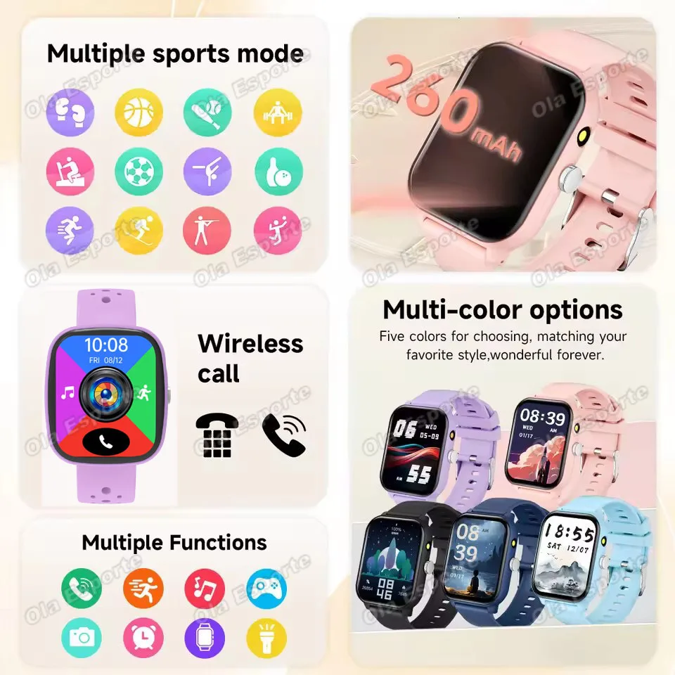 2026 NEW LED Flashlight Smartwatch Wireless Call Watch Dial Remote Camera Music Control Smartwatch Android IOS Men Women Gift 2