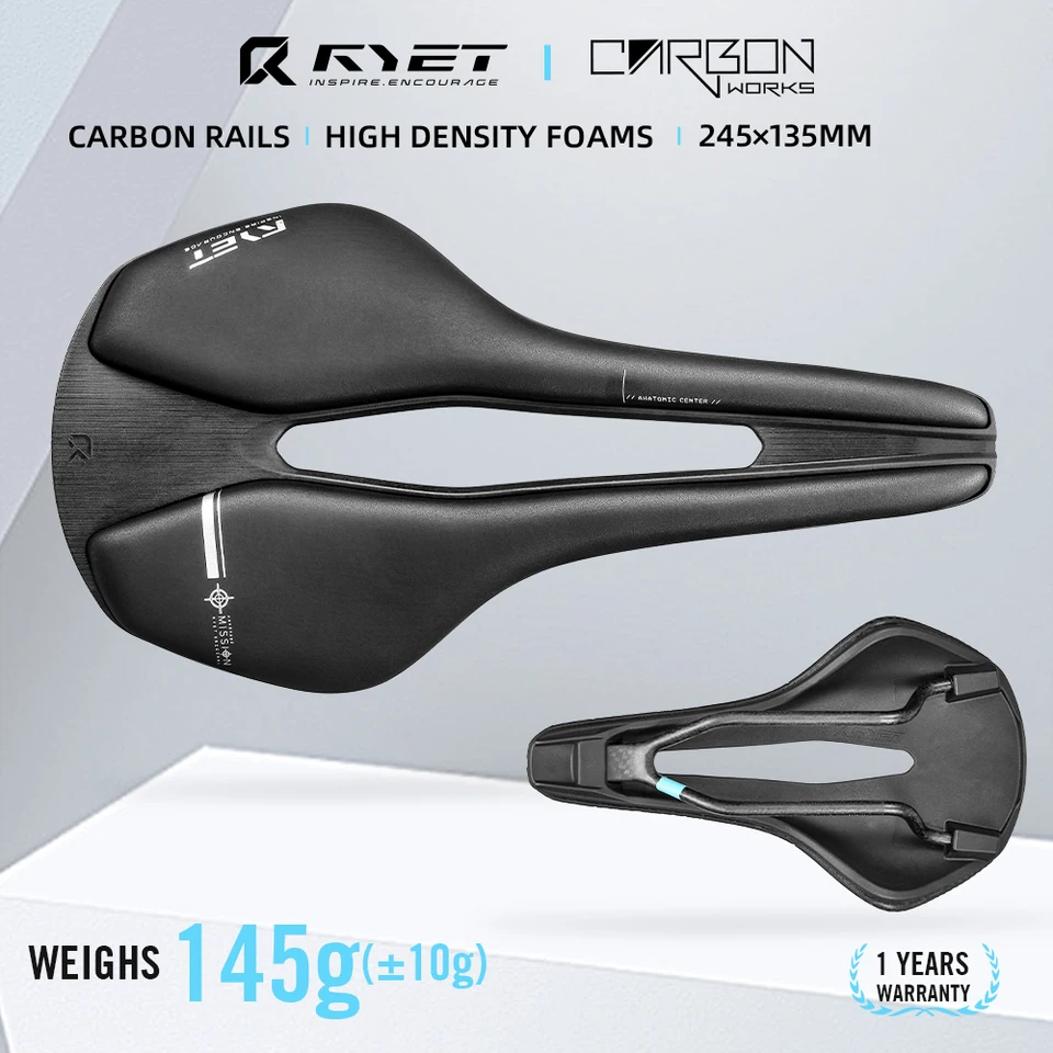 RYET-3Dプリント自転車サドル、自転車シート、MTB、砂利、道路、自転車