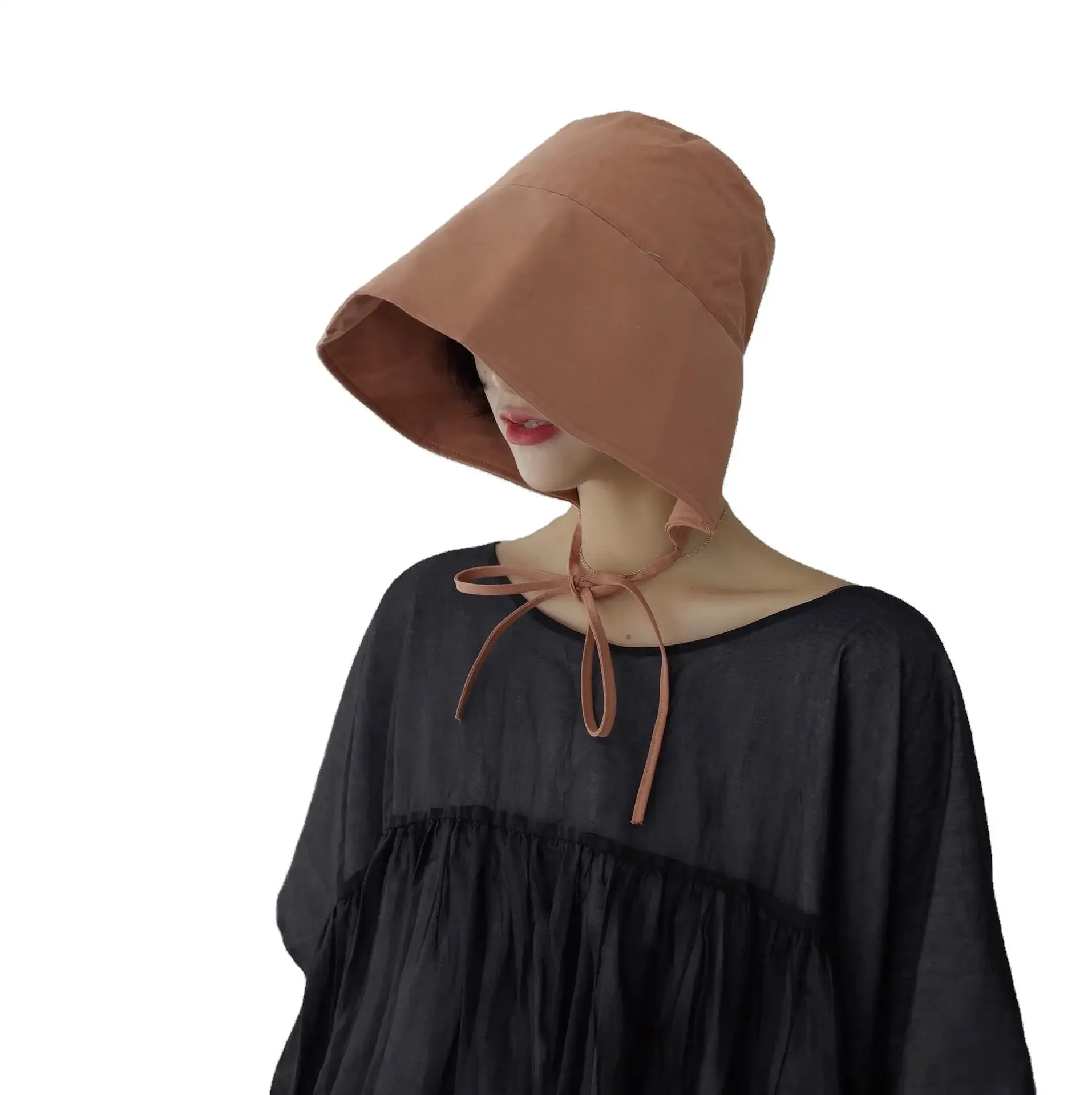 New Frenulum Deep Panama Hip Hop Cap Female Bucket Hats Harajuku Bucket Hat Fishing Outdoor Summer for Fisherman Hat Women Gift