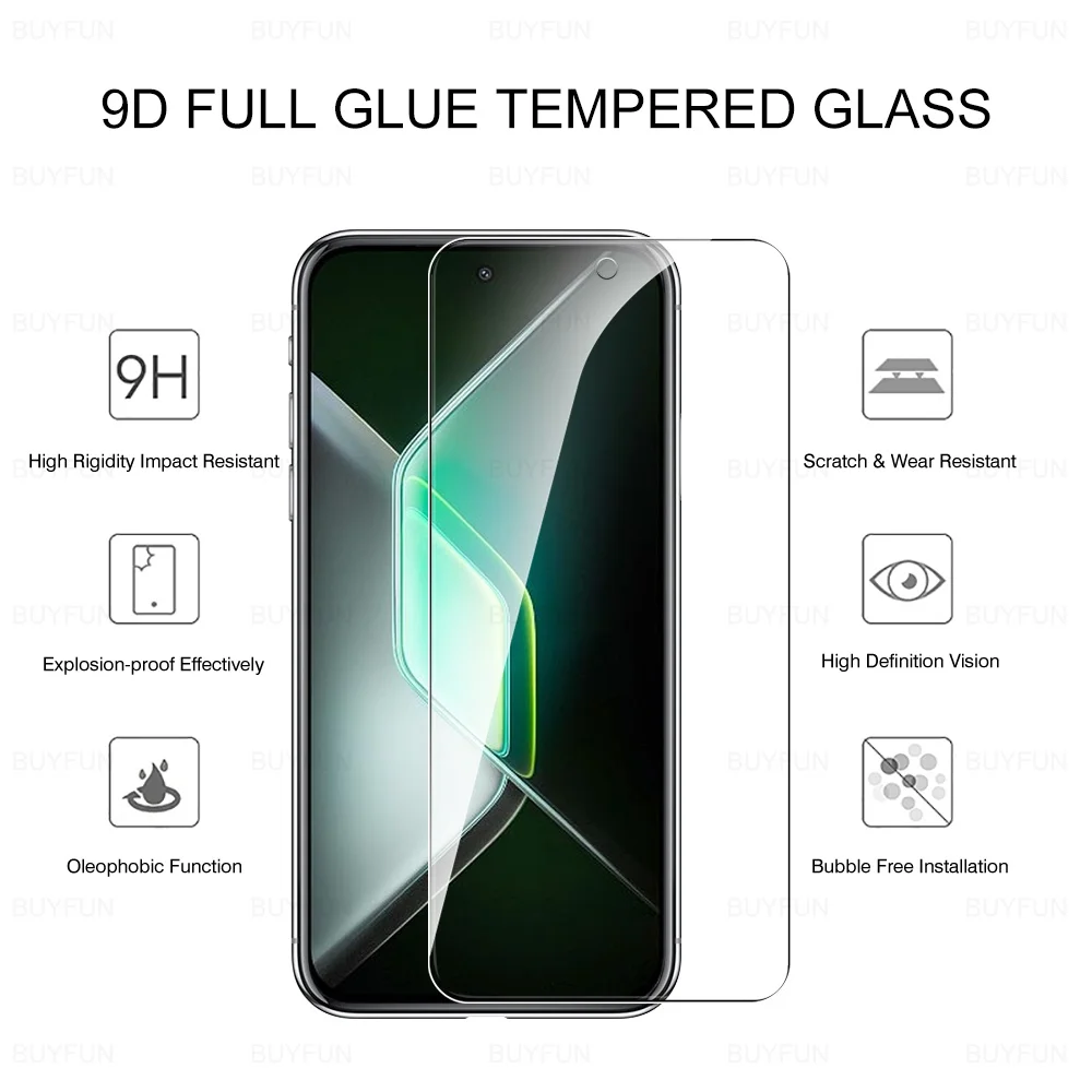 8-in-1 Tempered Glass Screen Protector - Case Friendly, 6.78 Inch